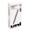 Uniball® VISION Roller Ball Pen, Stick, Fine 0.7 Mm, Black Ink, Black/Gray Barrel, Dozen -Bostitch Shop 844228