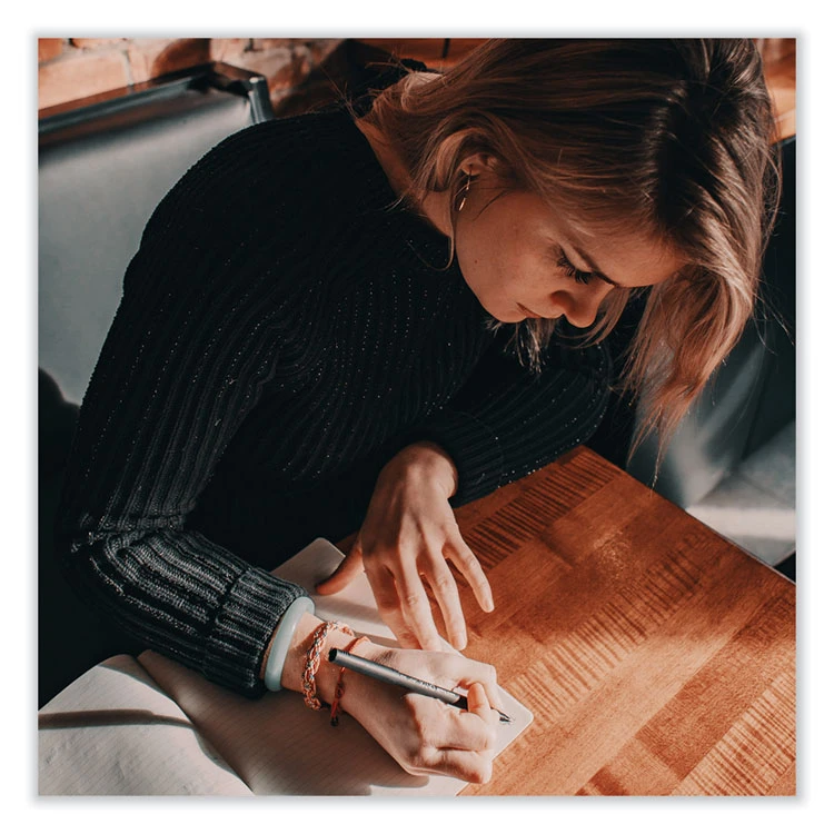 Uniball® ONYX Roller Ball Pen, Stick, Fine 0.7 Mm, Black Ink, Black Matte Barrel, Dozen 9 Uniball® ONYX Roller Ball Pen, Stick, Fine 0.7 Mm, Black Ink, Black Matte Barrel, Dozen - Image 7