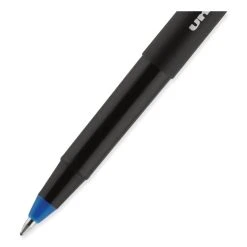 Uniball® ONYX Roller Ball Pen, Stick, Fine 0.7 Mm, Blue Ink, Black Matte Barrel, Dozen -Bostitch Shop 844288