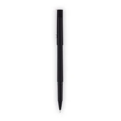 Uniball® Roller Ball Pen, Stick, Micro 0.5 Mm, Black Ink, Black Matte Barrel, Dozen -Bostitch Shop 846057