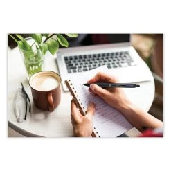 Uniball® 207 Plus+ Gel Pen, Retractable, Medium 0.7 Mm, Blue Ink, Black Barrel, Dozen -Bostitch Shop 847397