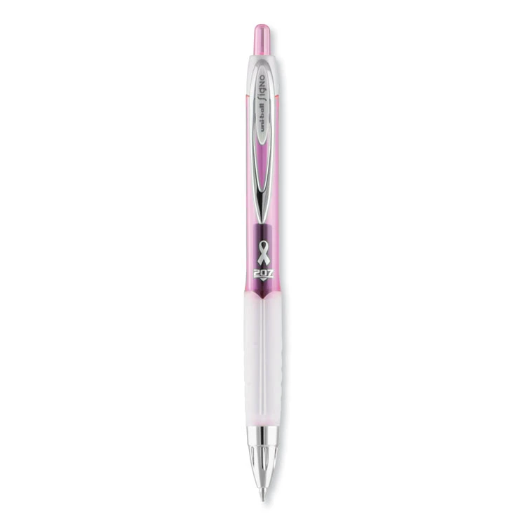 Uniball® 207 Office Pack Gel Pen, Retractable, Medium 0.7 Mm, Black Ink, Pink Barrel, 36/Pack 4 Uniball® 207 Office Pack Gel Pen, Retractable, Medium 0.7 Mm, Black Ink, Pink Barrel, 36/Pack - Image 2