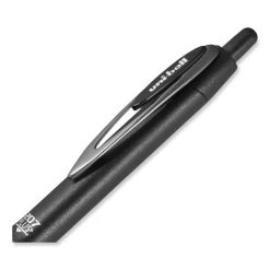 Uniball® 207 Plus+ Gel Pen, Retractable, Medium 0.7 Mm, Black Ink, Black Barrel, Dozen -Bostitch Shop 848696