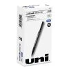 Uniball® Deluxe Roller Ball Pen, Stick, Micro 0.5 Mm, Blue Ink, Metallic Gray Barrel, Dozen -Bostitch Shop 848736