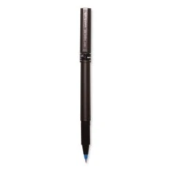 Uniball® Deluxe Roller Ball Pen, Stick, Micro 0.5 Mm, Blue Ink, Metallic Gray Barrel, Dozen -Bostitch Shop 848737