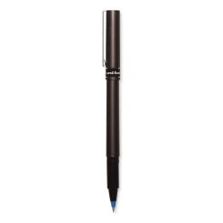 Uniball® Deluxe Roller Ball Pen, Stick, Micro 0.5 Mm, Blue Ink, Metallic Gray Barrel, Dozen -Bostitch Shop 848738