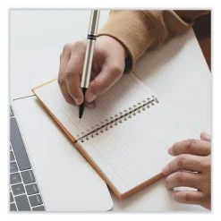 Uniball® Deluxe Roller Ball Pen, Stick, Micro 0.5 Mm, Blue Ink, Metallic Gray Barrel, Dozen -Bostitch Shop 848743