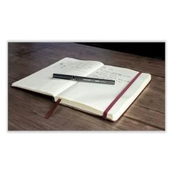 Uniball® Deluxe Roller Ball Pen, Stick, Micro 0.5 Mm, Blue Ink, Metallic Gray Barrel, Dozen -Bostitch Shop 848744