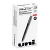 Uniball® Roller Ball Pen, Stick, Micro 0.5 Mm, Red Ink, Black Matte Barrel, Dozen -Bostitch Shop 848807