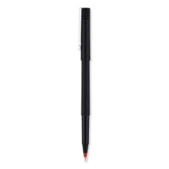 Uniball® Roller Ball Pen, Stick, Micro 0.5 Mm, Red Ink, Black Matte Barrel, Dozen -Bostitch Shop 848809