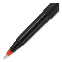 Uniball® Roller Ball Pen, Stick, Micro 0.5 Mm, Red Ink, Black Matte Barrel, Dozen -Bostitch Shop 848813