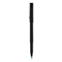 Uniball® Roller Ball Pen, Stick, Micro 0.5 Mm, Green Ink, Black Matte Barrel, Dozen -Bostitch Shop 848817