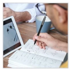 Uniball® Roller Ball Pen, Stick, Micro 0.5 Mm, Green Ink, Black Matte Barrel, Dozen -Bostitch Shop 848822