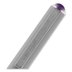 Uniball® VISION Roller Ball Pen, Stick, Fine 0.7 Mm, Majestic Purple Ink, Gray Barrel, Dozen -Bostitch Shop 848828