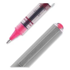 Uniball® VISION Roller Ball Pen, Stick, Fine 0.7 Mm, Pink Ink, Gray Barrel, Dozen 15 Uniball® VISION Roller Ball Pen, Stick, Fine 0.7 Mm, Pink Ink, Gray Barrel, Dozen -Bostitch Shop 848836