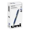 Uniball® Signo Gel Pen, Retractable, Medium 0.7 Mm, Blue Ink, Blue/Metallic Accents Barrel, Dozen -Bostitch Shop 848885