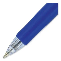 Uniball® Signo Gel Pen, Retractable, Medium 0.7 Mm, Blue Ink, Blue/Metallic Accents Barrel, Dozen -Bostitch Shop 848891