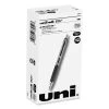 Uniball® Signo 207 Gel Pen, Retractable, Medium 0.7 Mm, Black Ink, Smoke/Black Barrel, Dozen -Bostitch Shop 850000