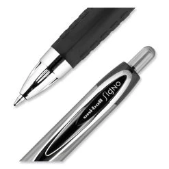 Uniball® Signo 207 Gel Pen, Retractable, Medium 0.7 Mm, Black Ink, Smoke/Black Barrel, Dozen 15 Uniball® Signo 207 Gel Pen, Retractable, Medium 0.7 Mm, Black Ink, Smoke/Black Barrel, Dozen -Bostitch Shop 850004