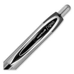 Uniball® Signo 207 Gel Pen, Retractable, Medium 0.7 Mm, Black Ink, Smoke/Black Barrel, Dozen 16 Uniball® Signo 207 Gel Pen, Retractable, Medium 0.7 Mm, Black Ink, Smoke/Black Barrel, Dozen -Bostitch Shop 850005