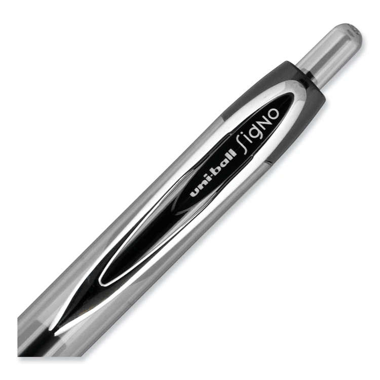 Uniball® Signo 207 Gel Pen, Retractable, Medium 0.7 Mm, Black Ink, Smoke/Black Barrel, Dozen 8 Uniball® Signo 207 Gel Pen, Retractable, Medium 0.7 Mm, Black Ink, Smoke/Black Barrel, Dozen - Image 6