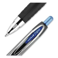 Uniball® Signo 207 Gel Pen, Retractable, Medium 0.7 Mm, Blue Ink, Smoke/Black/Blue Barrel, Dozen -Bostitch Shop 850013