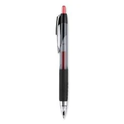 Uniball® Signo 207 Gel Pen, Retractable, Medium 0.7 Mm, Red Ink, Smoke/Black/Red Barrel, Dozen -Bostitch Shop 850019