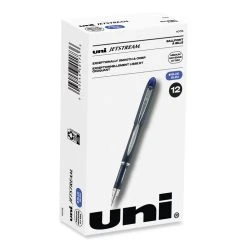 Uniball® Jetstream Ballpoint Pen, Stick, Fine 0.7 Mm, Blue Ink, Blue Barrel