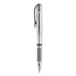 Uniball® IMPACT Gel Pen, Stick, Medium 1 Mm, Silver Metallic Ink, Silver Barrel -Bostitch Shop 850043