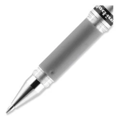 Uniball® IMPACT Gel Pen, Stick, Medium 1 Mm, Silver Metallic Ink, Silver Barrel -Bostitch Shop 850047