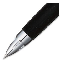 Uniball® Signo 207 Gel Pen, Retractable, Micro 0.5 Mm, Black Ink, Smoke/Black Barrel, Dozen -Bostitch Shop 850080