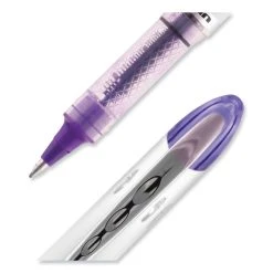 Uniball® VISION ELITE Roller Ball Pen, Stick, Bold 0.8 Mm, Purple Ink, White/Purple Barrel -Bostitch Shop 850121