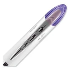 Uniball® VISION ELITE Roller Ball Pen, Stick, Bold 0.8 Mm, Purple Ink, White/Purple Barrel -Bostitch Shop 850122