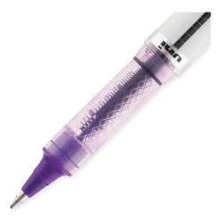 Uniball® VISION ELITE Roller Ball Pen, Stick, Bold 0.8 Mm, Purple Ink, White/Purple Barrel -Bostitch Shop 850123
