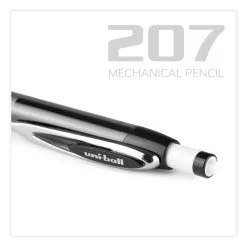 Uniball® 207 Mechanical Pencil, 0.7 Mm, HB (#2), Black Lead, Black Barrel, Dozen -Bostitch Shop 850129