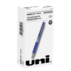 Uniball® 207 Mechanical Pencil, 0.7 Mm, HB (#2), Black Lead, Blue Barrel, Dozen