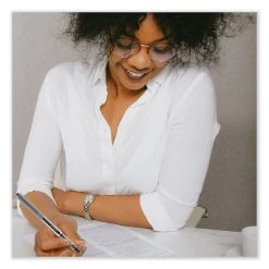 Uniball® VISION Roller Ball Pen, Stick, Bold 1 Mm, Black Ink, Black Barrel, Dozen -Bostitch Shop 850152