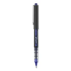 Uniball® VISION Roller Ball Pen, Stick, Bold 1 Mm, Blue Ink, Black/Blue Barrel, Dozen -Bostitch Shop 850155