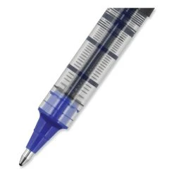 Uniball® VISION Roller Ball Pen, Stick, Bold 1 Mm, Blue Ink, Black/Blue Barrel, Dozen -Bostitch Shop 850159