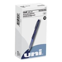 Uniball® Chroma Mechanical Pencil, 0.7 Mm, HB (#2), Black Lead, Cobalt Barrel, Dozen