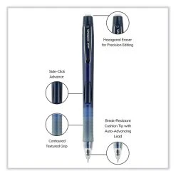 Uniball® Chroma Mechanical Pencil, 0.7 Mm, HB (#2), Black Lead, Cobalt Barrel, Dozen -Bostitch Shop 850165