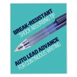 Uniball® Chroma Mechanical Pencil, 0.7 Mm, HB (#2), Black Lead, Cobalt Barrel, Dozen -Bostitch Shop 850169