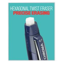 Uniball® Chroma Mechanical Pencil, 0.7 Mm, HB (#2), Black Lead, Cobalt Barrel, Dozen -Bostitch Shop 850171