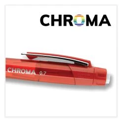 Uniball® Chroma Mechanical Pencil, 0.7 Mm, HB (#2), Black Lead, Red Barrel, Dozen -Bostitch Shop 850177