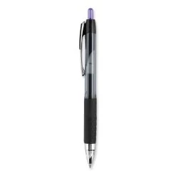 Uniball® Signo 207 Gel Pen, Retractable, Medium 0.7 Mm, Purple Ink, Smoke/Black/Purple Barrel, Dozen -Bostitch Shop 850197