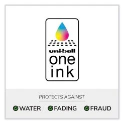 Uniball® UniONE Gel Pen, Retractable, Medium 0.7 Mm, Blue Ink, White Barrel, Dozen -Bostitch Shop 850234