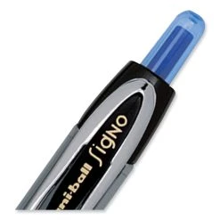 Uniball® 207 Signo Gel Ultra Micro Gel Pen, Retractable, Extra-Fine 0.38 Mm, Blue Ink, Smoke Barrel -Bostitch Shop 850344