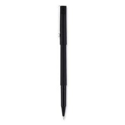 Uniball® Roller Ball Pen, Stick, Micro 0.5 Mm, Black Ink, Black Matte Barrel, 36/Pack -Bostitch Shop 850358