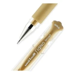 Uniball® Impact Bold Gel Pen, Stick, Bold 1 Mm, Assorted Marvelous Metallics Ink And Barrel Colors, 3/Pack -Bostitch Shop 862036