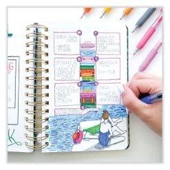 Zebra Sarasa Clip Gel Pen, Retractable, Medium 0.7 Mm, Black Ink, Clear Barrel, 12/Pack -Bostitch Shop 863651